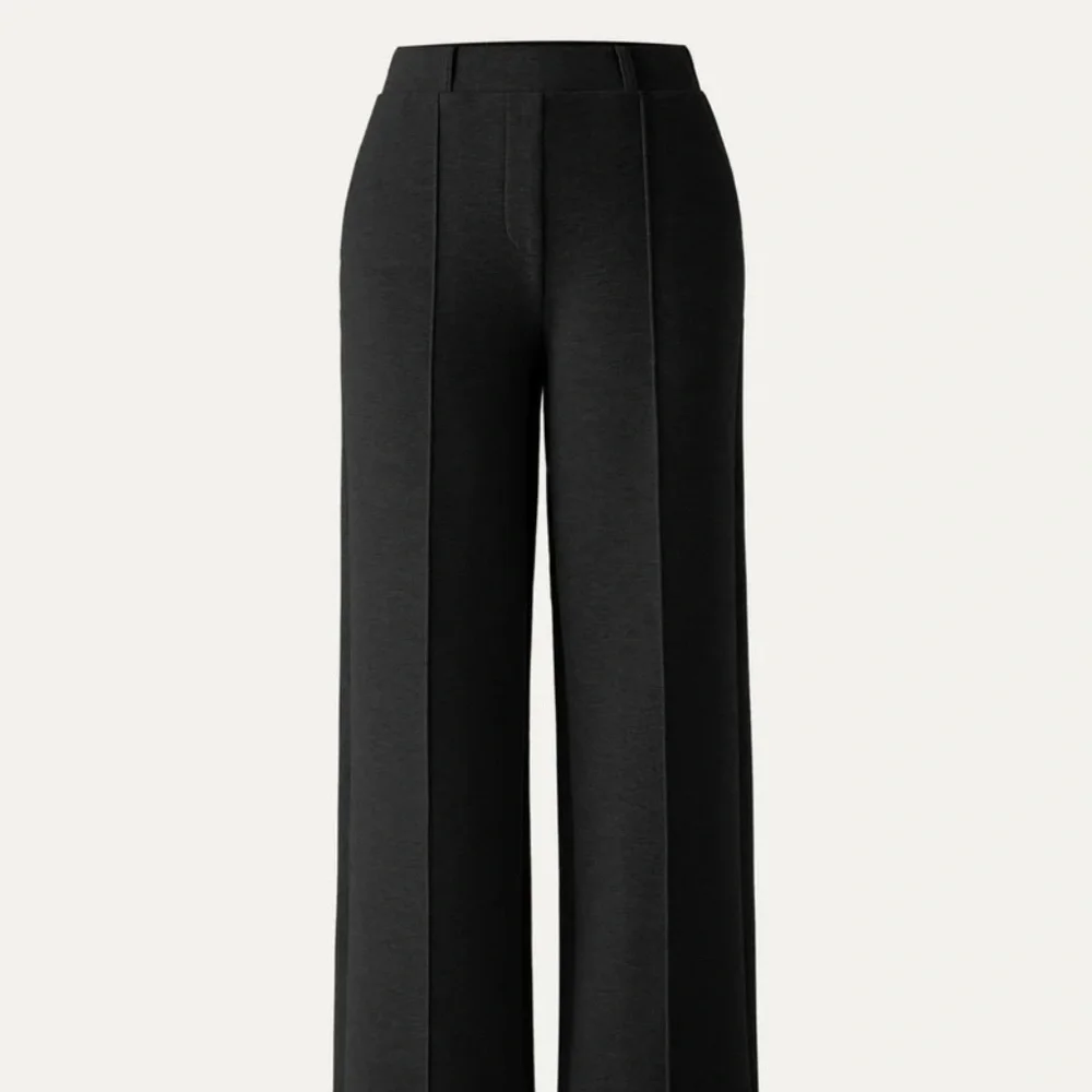 OGL High Waisted Straight Leg Pull On Pant - Black XS - Picture 2 of 13